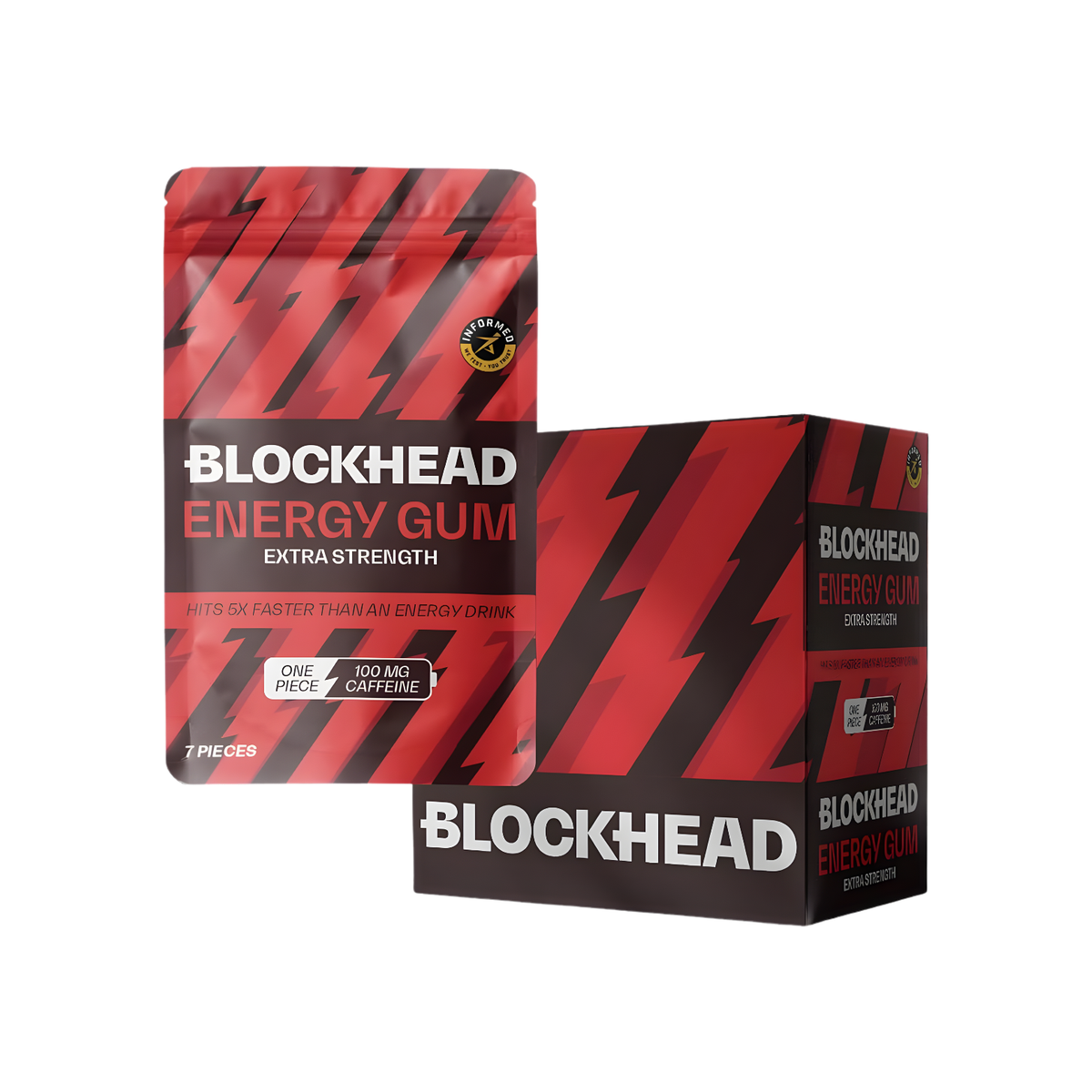 Blockhead Energy Gum Extra Strength